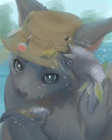 Portrait with simple background