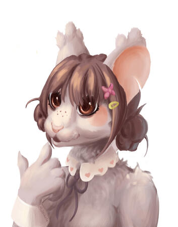 Portrait with simple background